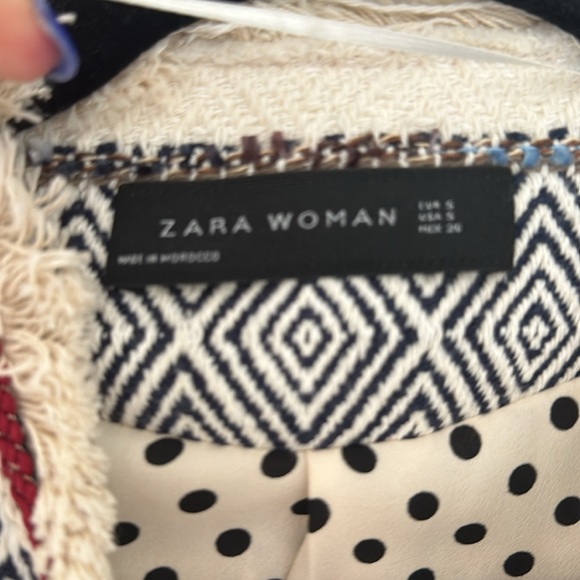 Zara Aztec overcoat size small -- heavy! - Picture 2 of 6